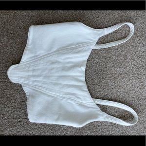 Zara white corset top